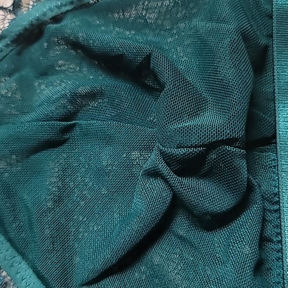 ADOME Dark Green 2-Piece Sexy Strappy Bralette and G-String Lingerie Set, XXL - Picture 8 of 12